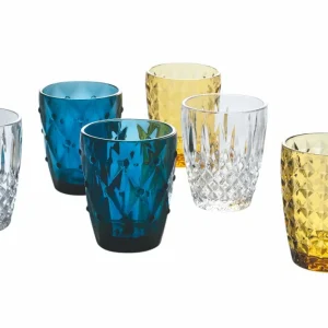 Set 6 Bicchieri Acqua Vetro 280 ml Villa d'Este Home Tivoli Loira Chic