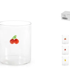 Set 6 Bicchieri Vetro Borosilicato Con Miniatura 42 Cl