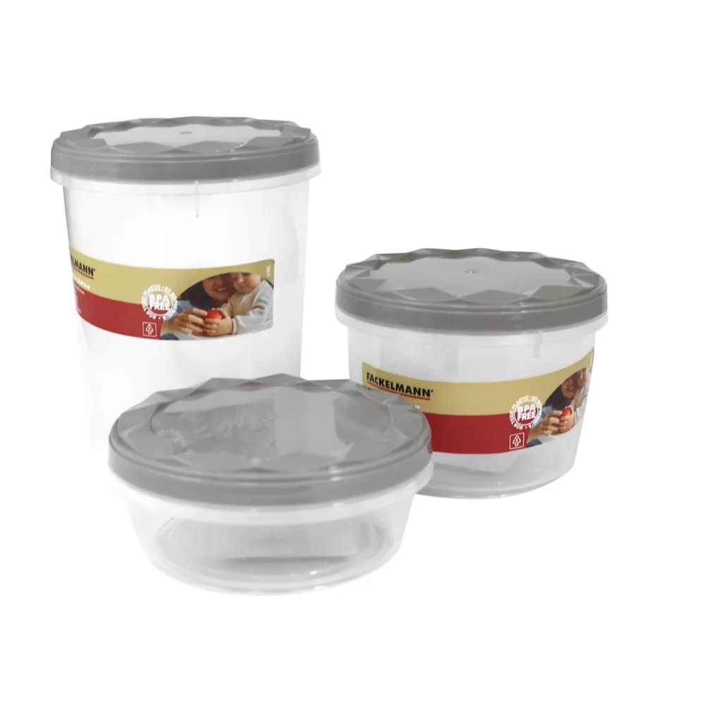 Set di 3 contenitori, dimensioni varie