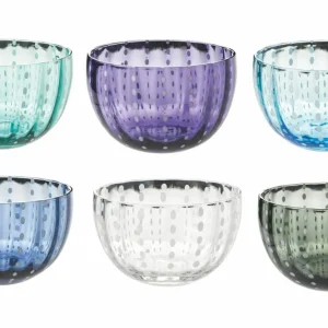 Set 6 Coppette Pasta di Vetro Ø11 cm Villa d'Este Home Tivoli Kalahari
