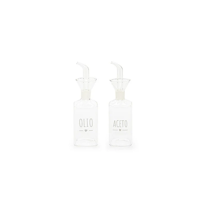 Set Olio e Aceto vetro borosilicato - 250 ml