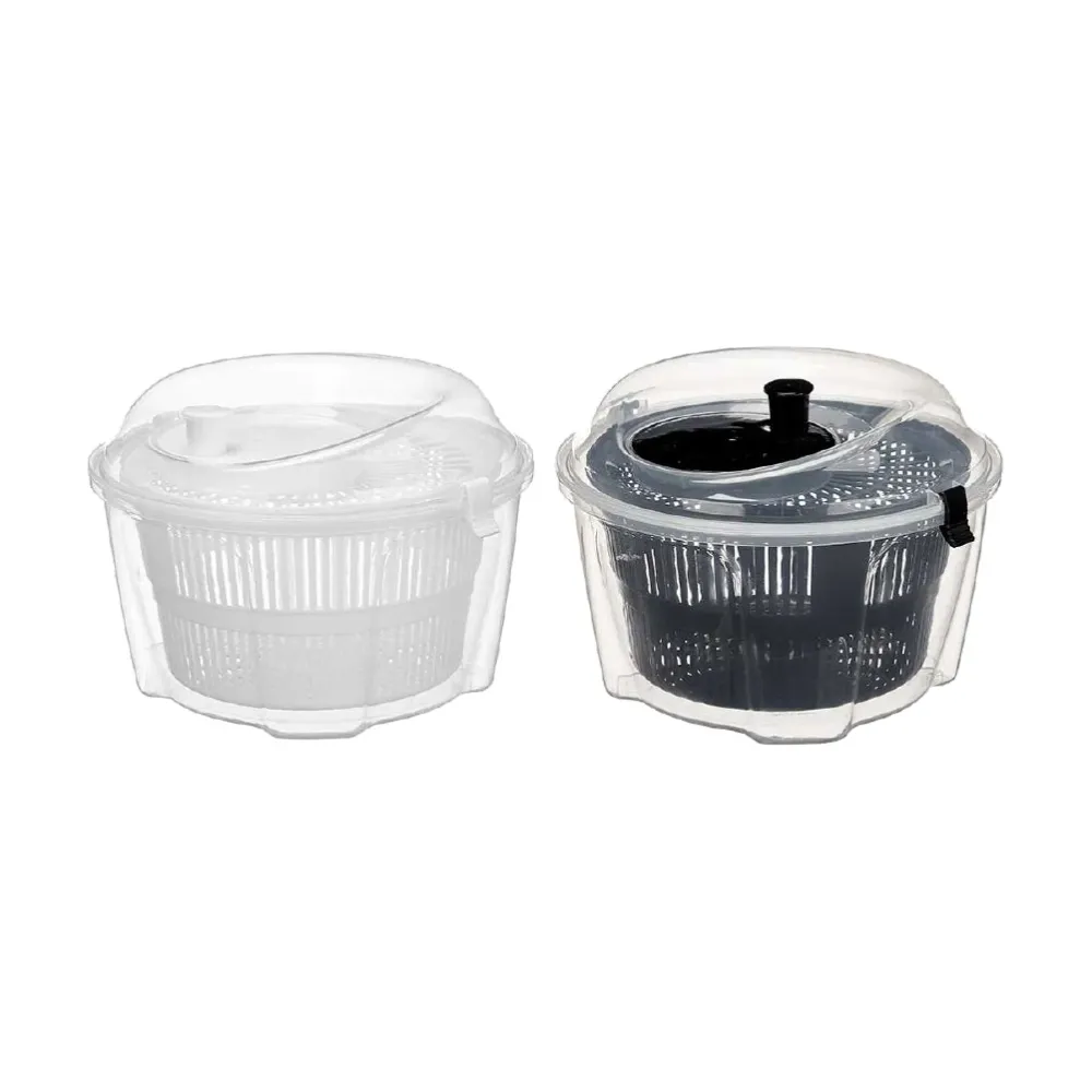 Set 2 Pezzi Centrifuga per Alimenti Verdure Manuali Plastica Colori Assortiti