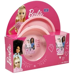 Set Piatti e Bicchiere Eco di Barbie