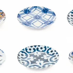 Set 6 Piatti Frutta Ø19x2 cm Porcellana Villa d'Este Home Tivoli Portogallo