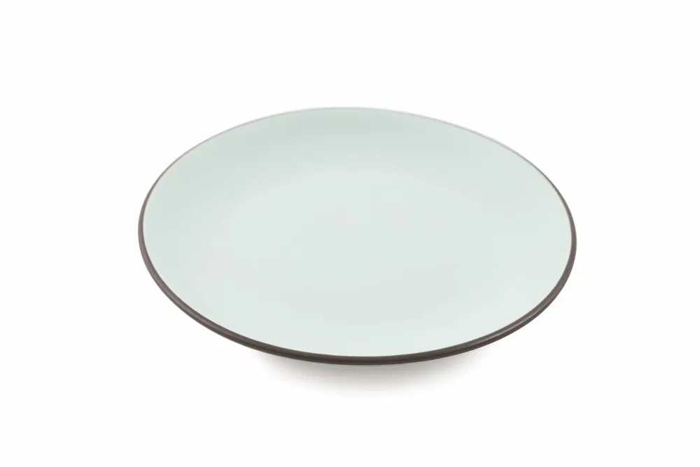 Set 6 Piatti Frutta Gres Ø20 cm Villa d'Este Home Tivoli Grigio Chiaro Kora Light