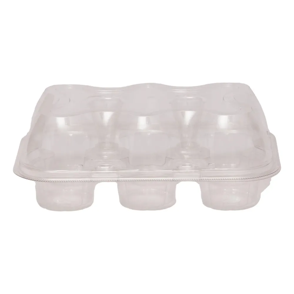 Set da 3 Scatole per Cupcake - 6 scomparti