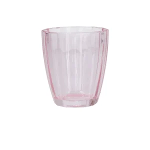 Set sei bicchieri vetro color quarzo della linea Amami di Rose e Tulipani. Capacità 320 cc ( misura : Ø 8,5, h10 cm )