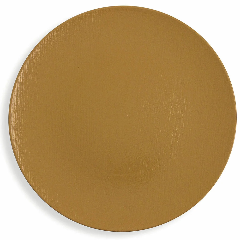 Set 6 Sottopiatti Plastica Ø 33cm Villa d'Este Wood Senape