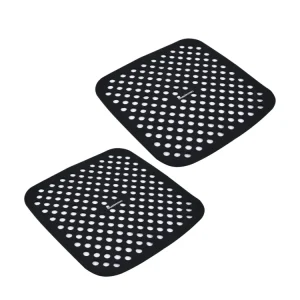 Set 2 Tappetini foodies silicone 19x19cm per friggitrici ad aria