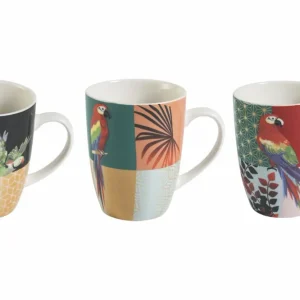 Set 3 Tazze Porcellana 360 ml Villa d'Este Home Tivoli Parrot Groove