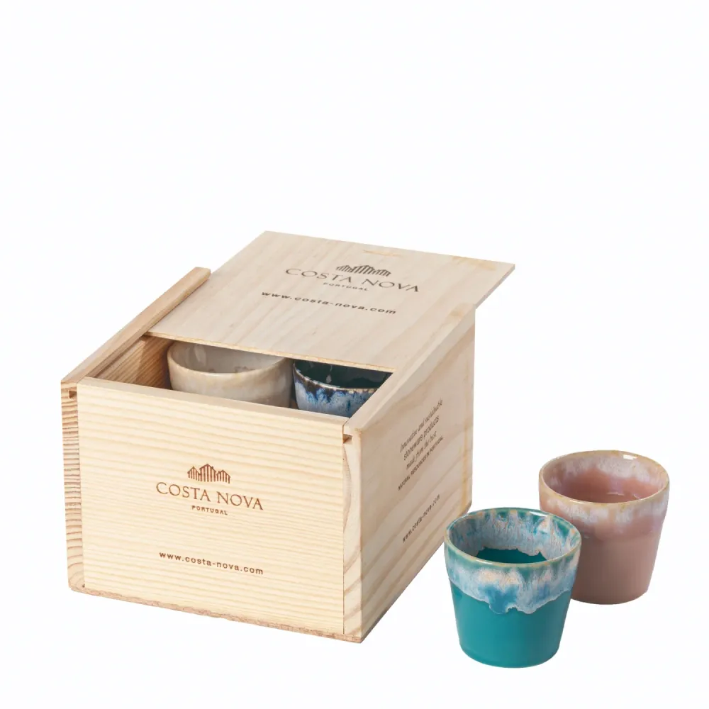 Set 8 tazzine espresso Grespresso confezione regalo 70ml multicolor