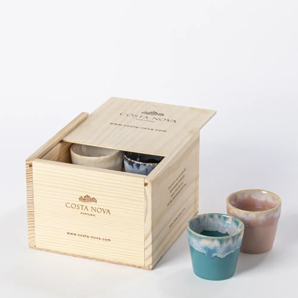 Set 8 tazzine espresso Grespresso confezione regalo 70ml multicolor