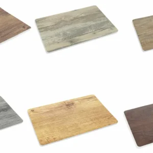 Set 6 Tovagliette 30x45 cm Plastica Villa d'Este Home Tivoli Effetto Legno