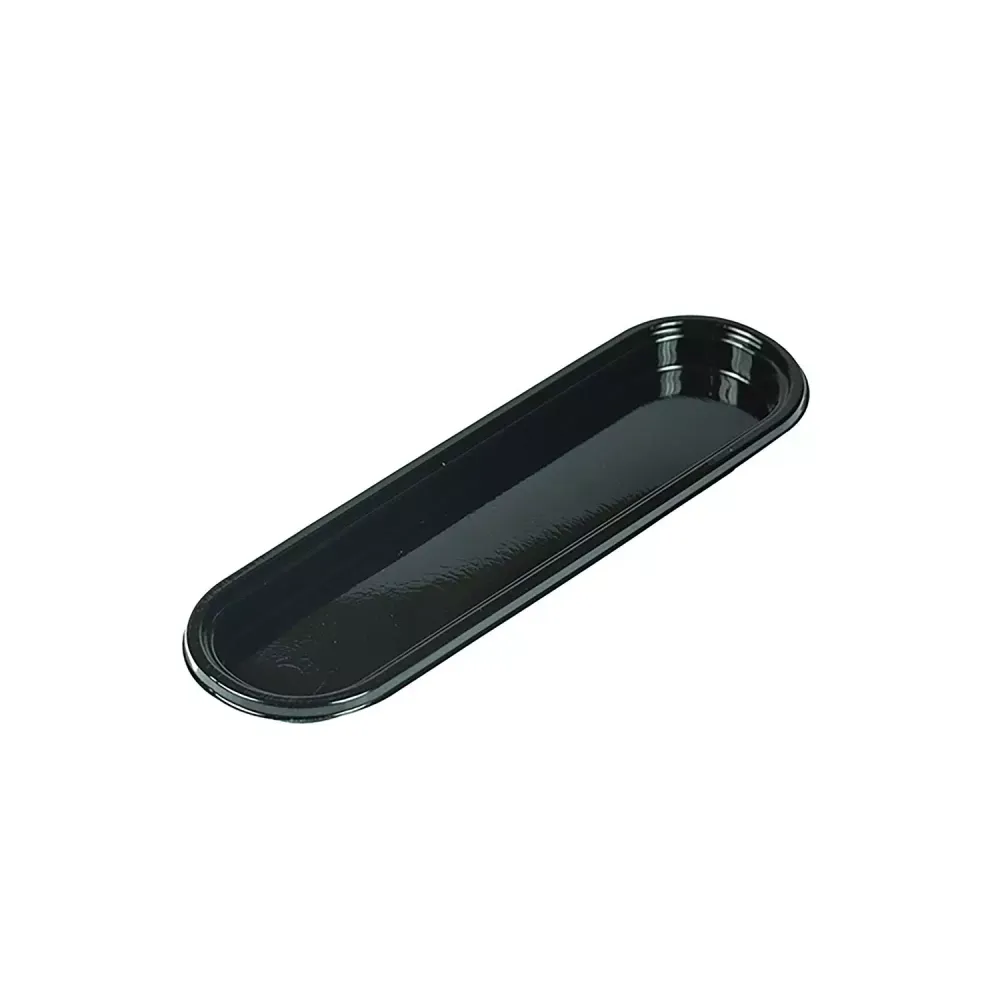 Set/100 Vassoi Fashion Éclair Neri – 140×32 mm