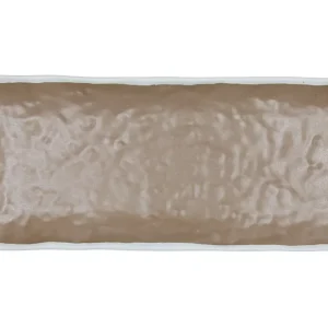 Show Plate Vassoio Rettangolare Cm.39 Melamina Bianco/marrone