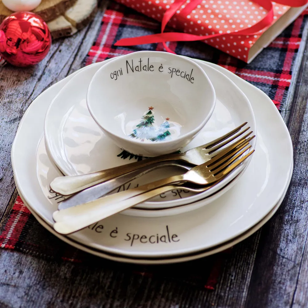 Simple Day Set 2 Coppette Ogni Natale è Speciale D12,6 cm Gres
