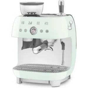 Smeg Macchina per espresso 50's Style EGF03PG (portafiltro) – 15 bar, 2,4 l, beccuccio per schiuma di latte, verde