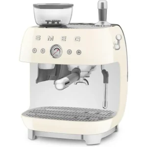 Smeg Macchina per espresso 50's Style EGF03CR (portafiltro) – 15 bar, serbatoio d'acqua da 2,4 l, ugello per schiuma di la...