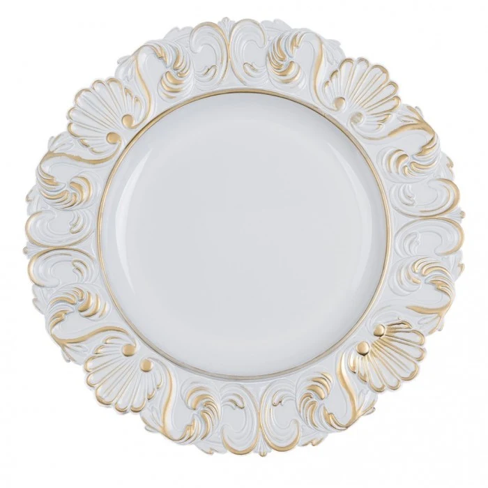 Sottopiatto Decorativo Maison de Campagne Blanc Mariclò 35 cm