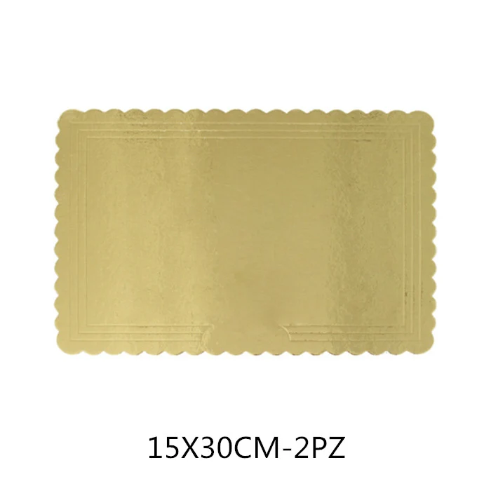 SOTTOTORTA ORO RETT.15X30CM-2PZ