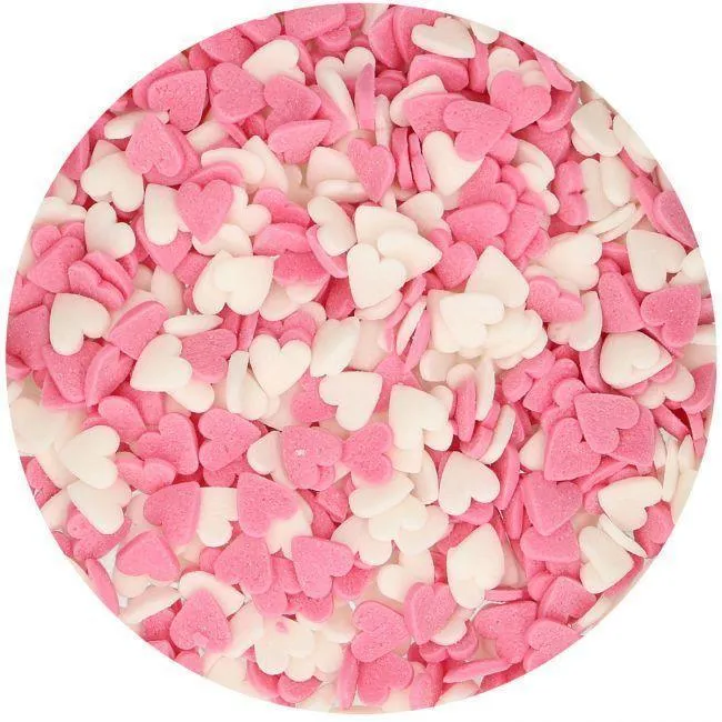 Sprinkles Cuori Rosa e Bianchi - 60g