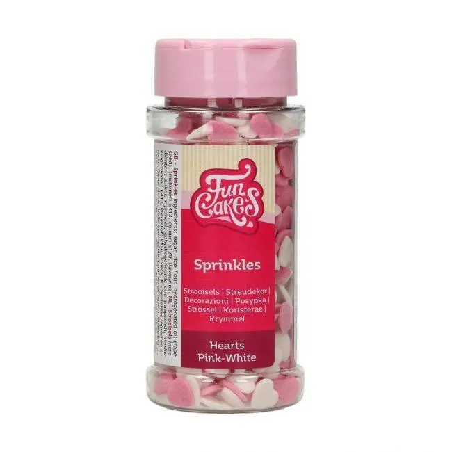 Sprinkles Cuori Rosa e Bianchi - 60g
