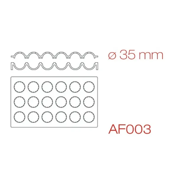 Stampo Pavoduo AF003 – Sfere 35 mm