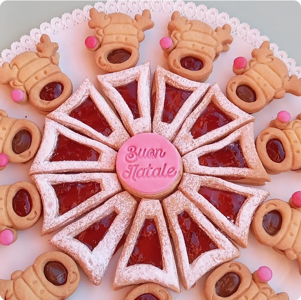 Stampo per biscotti forma di Biscotorta Renna (6 pz)