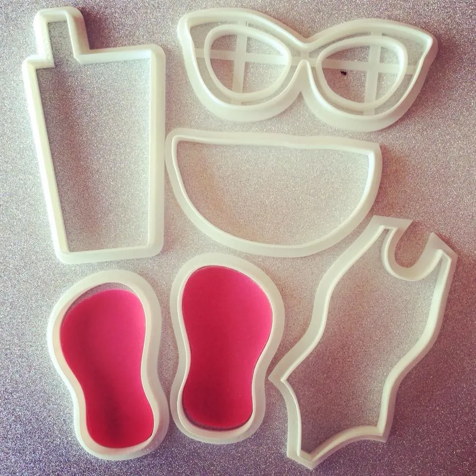 Stampo per biscotti forma di Set Mare Party on Beach (6 pz)