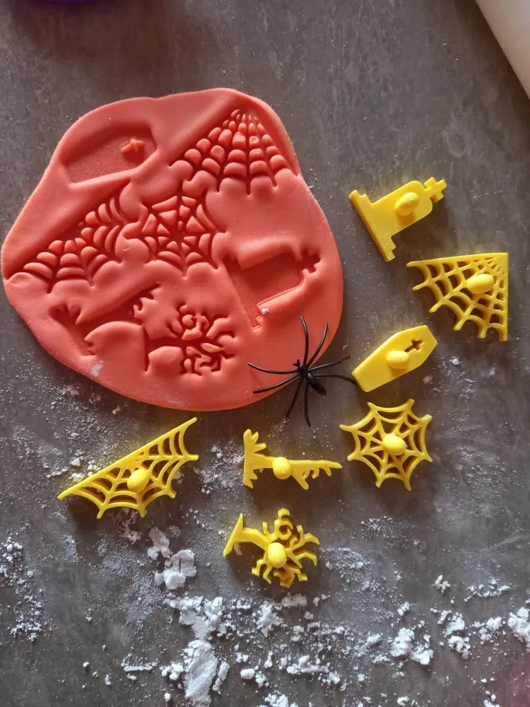 Stampo per biscotti forma di Set Timbri Halloween (7 pezzi)