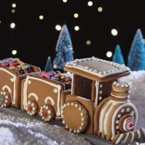 Stampo per biscotti forma di Set Trenino Natale 3d lungo 20 cm (8 pz)