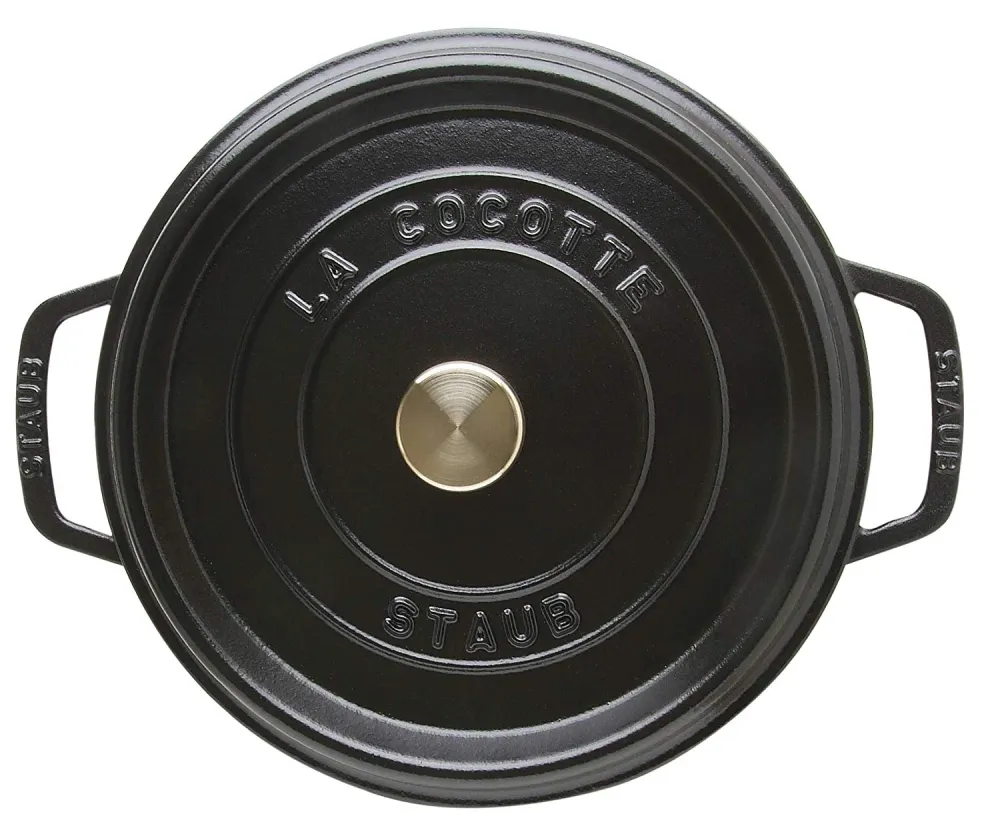 Staub Cocotte ghisa Tonda 26 cm Nero