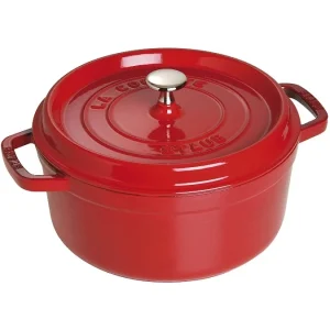 Staub Cocotte tonda 28 cm Rosso Ciliegia