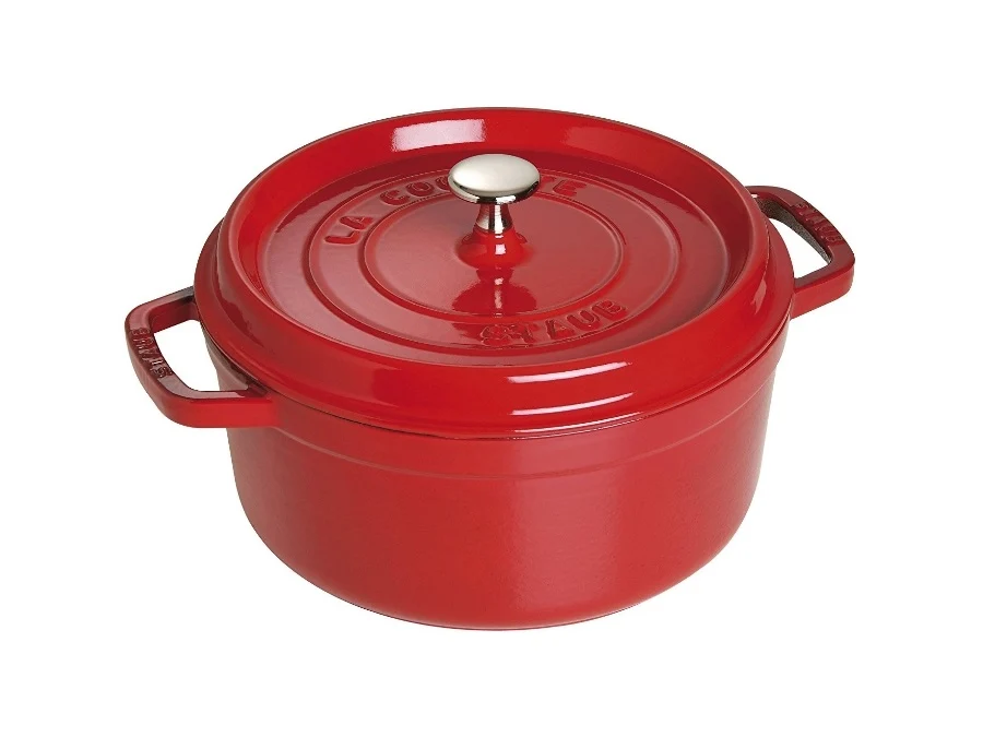 Staub Cocotte tonda 28 cm Rosso Ciliegia