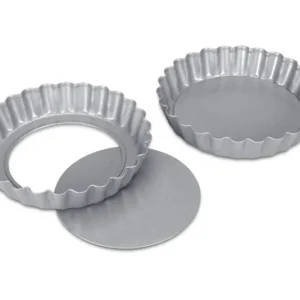 STÄDTER tortiera con base sollevabile set da 2 ø 10x1,8 cm argento We love Baking