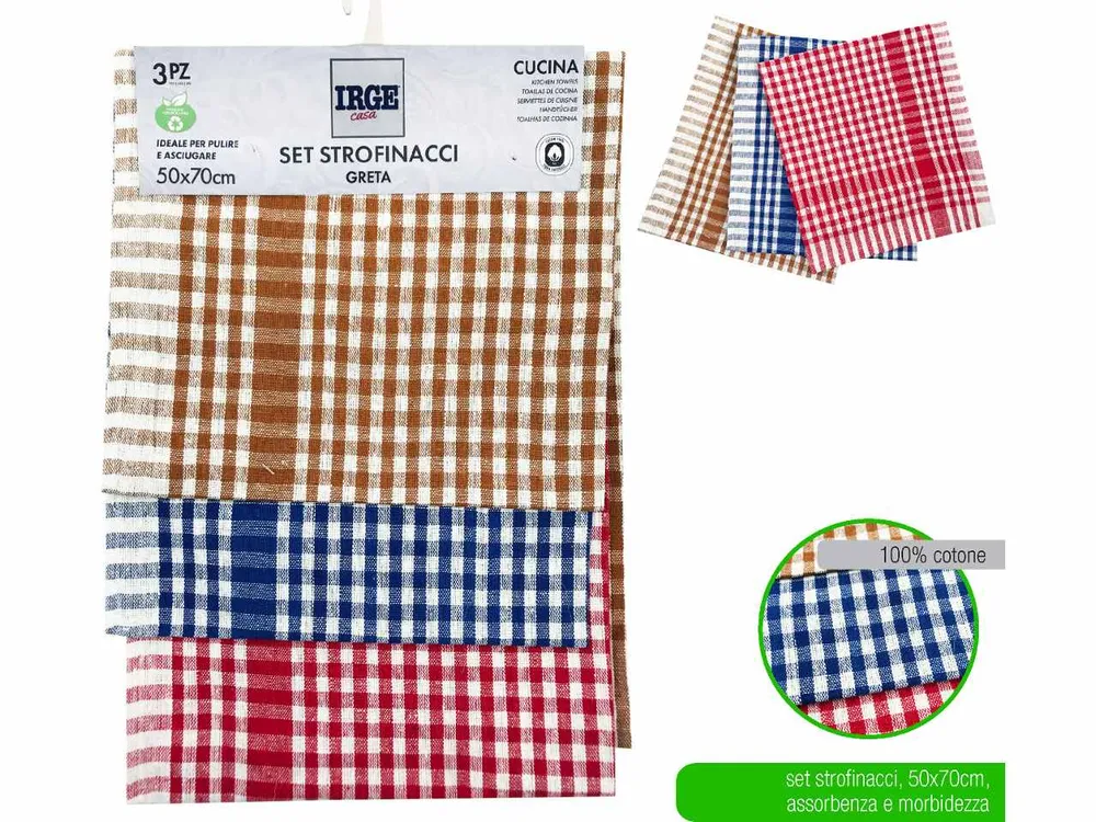 Strofinaccio greta 3 pezzi str4601a