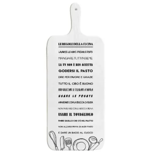 Tagliere light white 15x37cm cucina