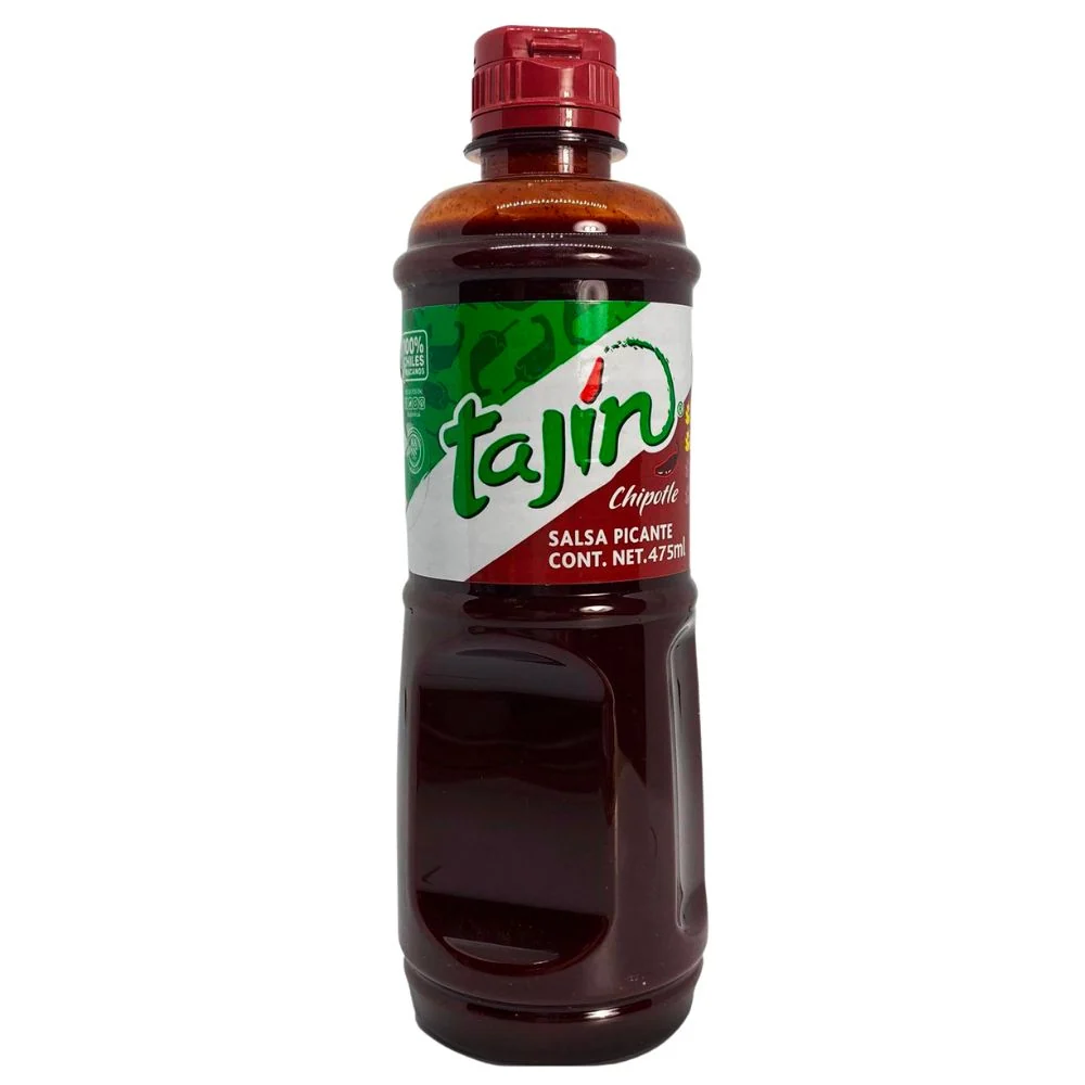 Tajin Salsa Picante Chipoltle Adobado, salsa piccante al gusto chipotle da 475ml