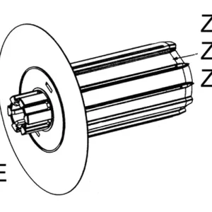 Tappi terminali flangiati per tubo ZF54 Ø120 mm