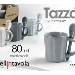 Tazza c/cucchino 80ml 685965