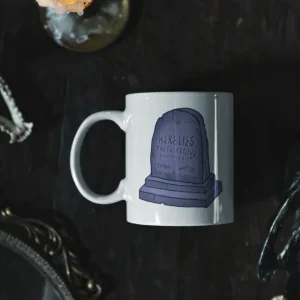Tazza ceramica - Qui giace