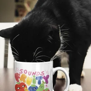 Tazza ceramica - Sounds fruity Bianco