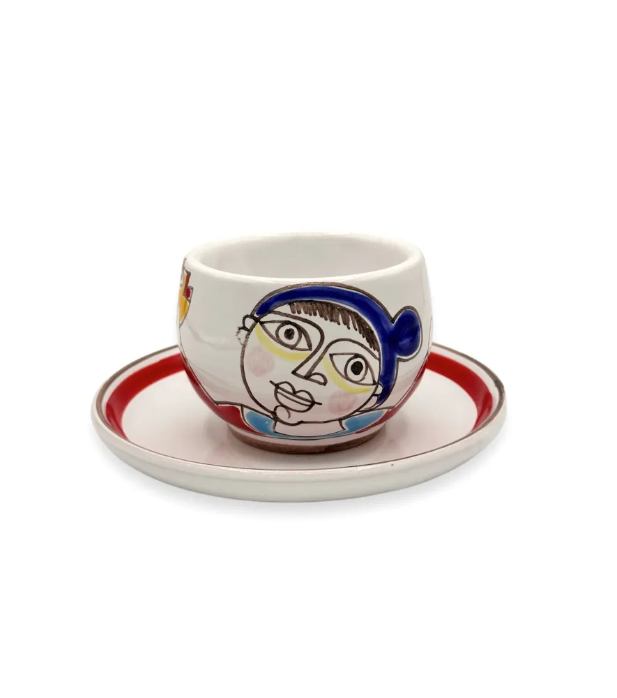 Tazza con piattino - Pescatore
