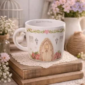 🌸 Tazza Inglese Cottage Garden “Home Sweet Home”