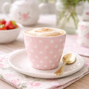 Tazza da Latte GreenGate Dotty Pale Pink 350 ml