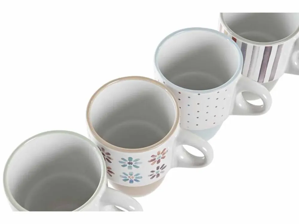 Tazza porcellana 12x8,5x11,5cm 400ml decoro africa 4 assortimenti