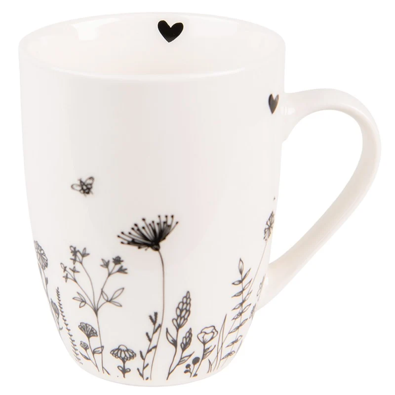 Tazza Porcellana Prato Fiorito B&W