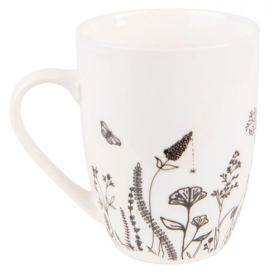 Tazza Porcellana Prato Fiorito B&W