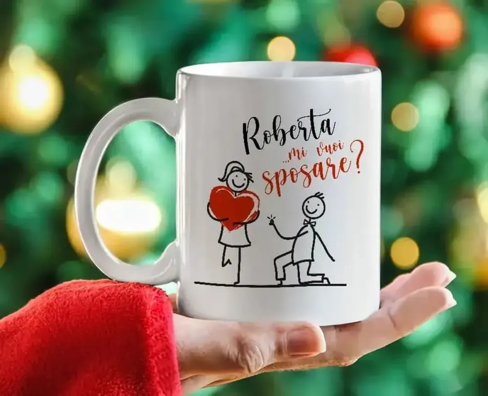 Tazza proposta di matrimonio mi vuoi sposare