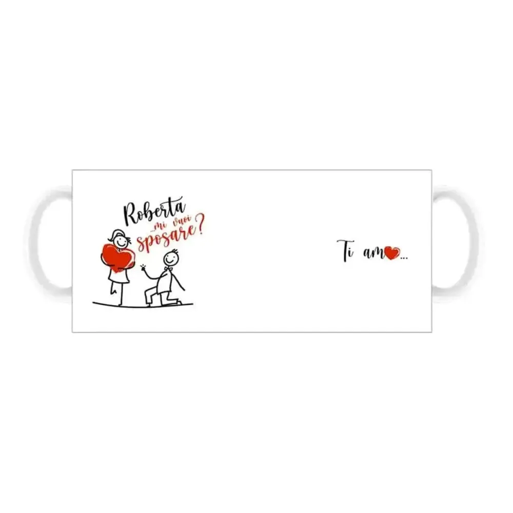 Tazza proposta di matrimonio mi vuoi sposare